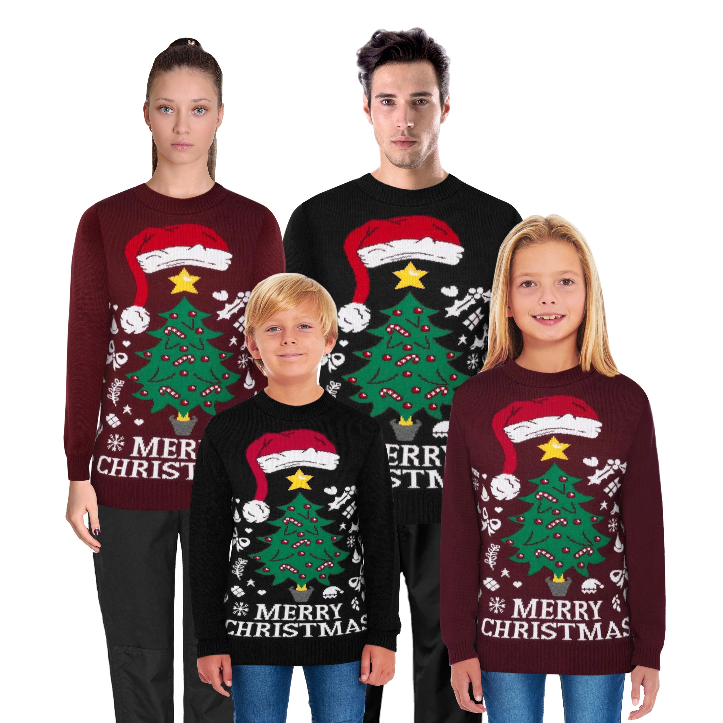 Black christmas jumper best sale